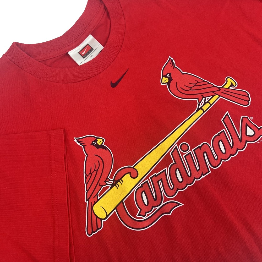 NIKE Team Adult Size XL Vintage 2004 Red ST LOUIS CARDINALS Short-Sleeve T-Shirt